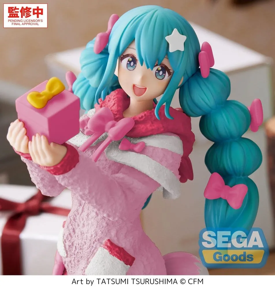 Hatsune Miku High Premium Figure PVC Figure Mokomoko Christmas Ver. 21 cm